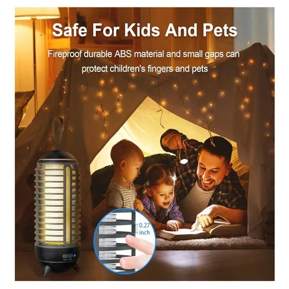 NWT! LED Light Bug Zapper Rechargeable 2in1 Wireless Insect Killer Lamp 2500mAh - Picture 13 of 13